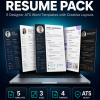 Creative Resume Pack — 5 Designer ATS Word Templates