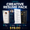 Creative Resume Pack — 5 Designer ATS Word Templates