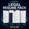 Legal Resume Pack — 5 Law Firm ATS Word Templates