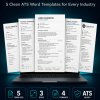 Simple Resume Pack — 5 Clean ATS Word Templates