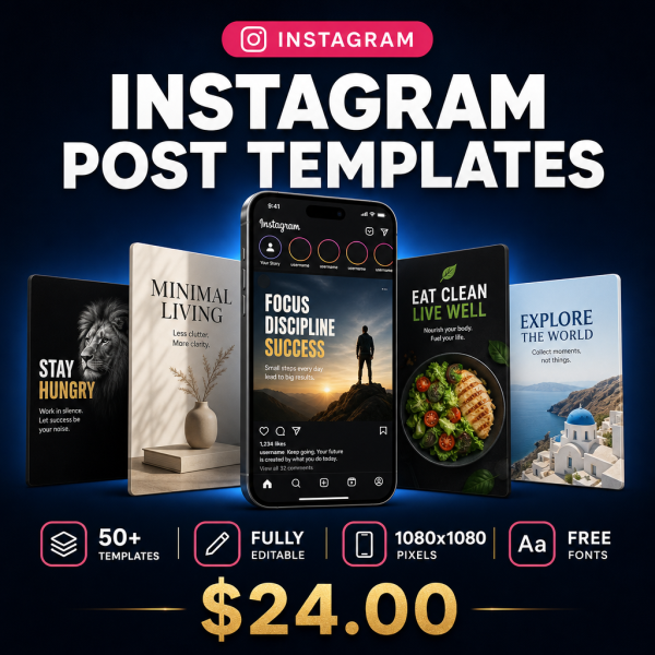 33_instagram_post_thumb Instagram Post Templates — Professional Square Designs for Feed & Engagement
