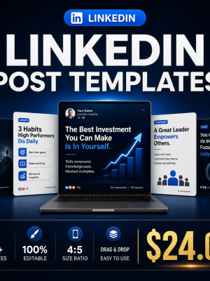 LinkedIn Post Templates — Professional Designs for Business & Thought Leadership