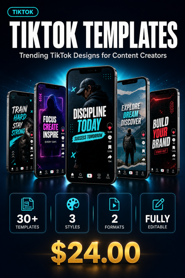 TikTok Templates — Trending Designs for Video Covers & Content