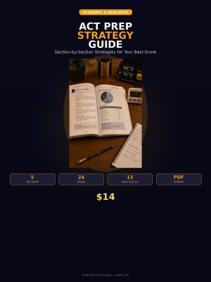 ACT-088_cover ACT Prep Strategy Guide — Section-by-Section Strategies for English, Math, Reading, Science & Writing