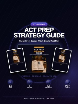 ACT Prep Strategy Guide — Section-by-Section Strategies for English, Math, Reading, Science & Writing
