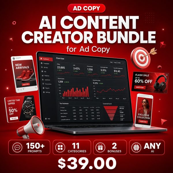 AI_Content_Creator_Bundle_for_Ad_Copy_Thumbnail AI Content Creator Bundle for Ad Copy — 150+ Expert Prompts for Facebook, Google, LinkedIn & TikTok Ads