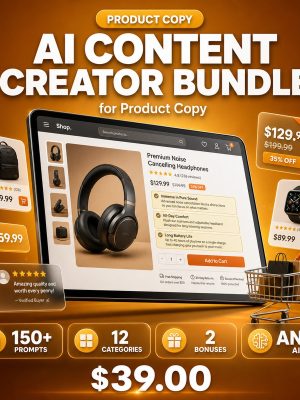 AI_Content_Creator_Bundle_for_Product_Descriptions_Thumbnail AI Content Creator Bundle for Product Descriptions — 150+ Expert Prompts for E-commerce, SaaS & Marketplace Copy