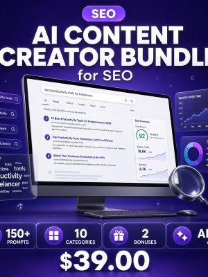 AI_Content_Creator_Bundle_for_SEO_Content_Thumbnail AI Content Creator Bundle for SEO Content — 150+ Expert Prompts for Keywords, On-Page, Technical & Local SEO