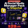 AI Social Media Manager Pack for Snapchat — 200+ ChatGPT Prompts for Stories, Spotlight, AR Lenses & Gen Z Marketing