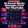 AI Social Media Manager Pack for YouTube — 200+ ChatGPT Prompts for Titles, Scripts, Shorts & Channel Growth