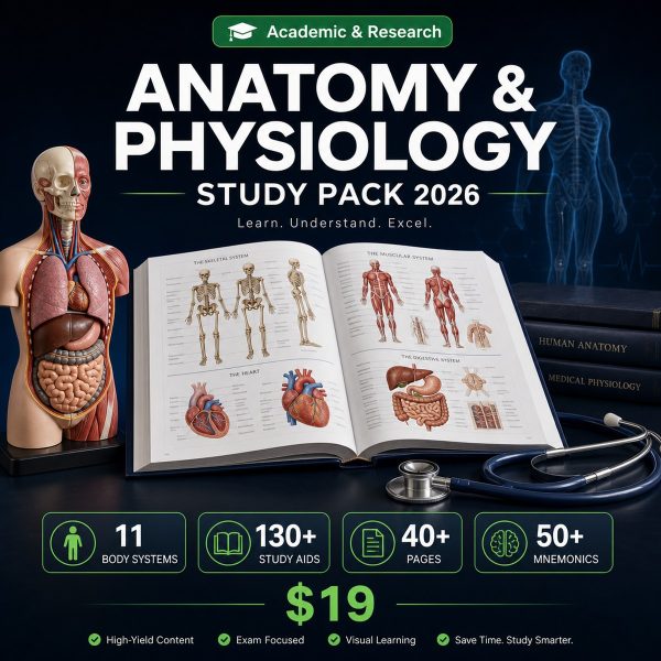AP_Thumbnail Anatomy & Physiology Study Pack 2026