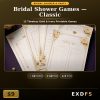 Classic Bridal Shower Games — 12 Elegant Gold & Ivory Printable Games