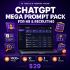 ChatGPT Mega Prompt Pack for HR & Recruiting — 1000+ AI Prompts for HR Professionals