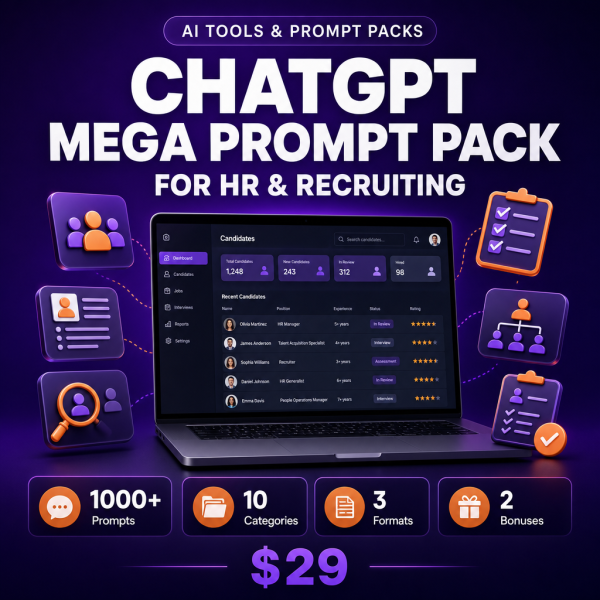 ChatGPT_Mega_Prompt_Pack_HR_Thumbnail ChatGPT Mega Prompt Pack for HR & Recruiting — 1000+ AI Prompts for HR Professionals