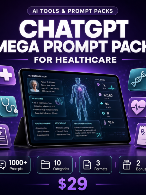 ChatGPT Mega Prompt Pack for Healthcare — 1000+ AI Prompts for Healthcare Professionals