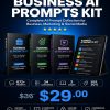 Business AI Prompts Kit - Product Details with Included Packs and Prompt Categories
