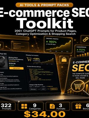 E-commerce SEO Toolkit — 200+ ChatGPT Prompts for Product Pages, Category Optimization & Shopping Search