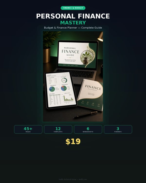 Personal Finance Mastery + Budget & Finance Planner