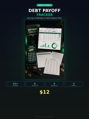 EB-109_cover Debt Payoff Tracker & Savings Challenges Pack