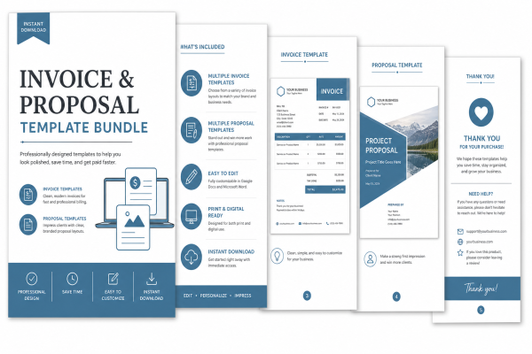 Invoice & Proposal Template Bundle