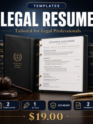 Legal_Resume_Thumbnail Legal Resume Template — Tailored Layout for Legal Industry Professionals
