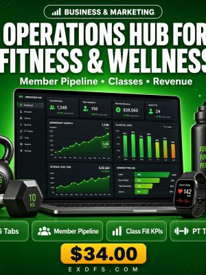 Operations Hub for Fitness & Wellness — Member Pipeline, Class Schedule & Revenue Dashboard
