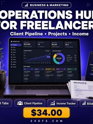 Operations Hub for Freelancers & Solopreneurs — Client Pipeline, Project & Income Dashboard
