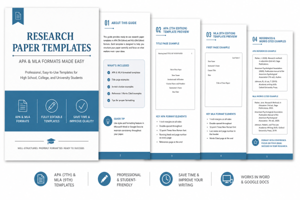Research Paper Templates (APA/MLA)