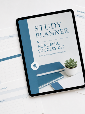Study Planner & Academic Success Kit