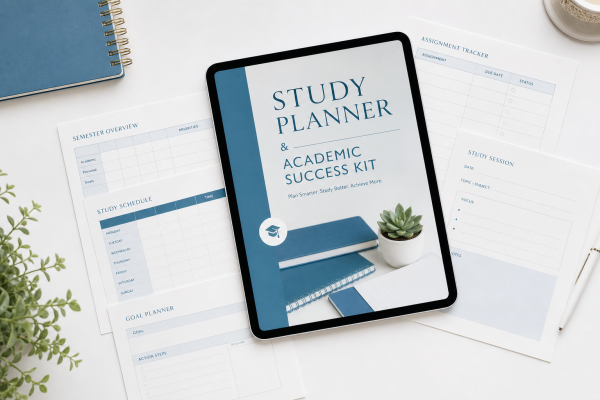 Study Planner & Academic Success Kit