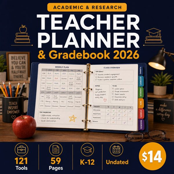 TPG_Thumbnail Teacher Planner & Gradebook 2026