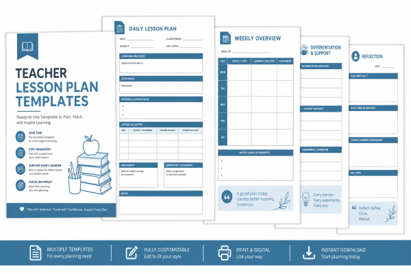 Teacher_Lesson_Plan_Templates_Gallery_01 Teacher Lesson Plan Templates