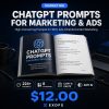 ChatGPT Prompts for Marketing and Digital Marketing - 224+ AI Prompts Pack Cover