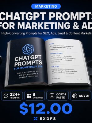 Thumb_AI-002 ChatGPT Prompts for Marketing and Digital Marketing - 224+ AI Prompts Pack Cover