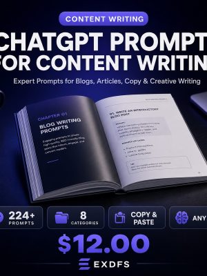 Thumb_AI-003 ChatGPT Prompts for Content Writing and Copywriting - 224+ AI Prompts Pack Cover