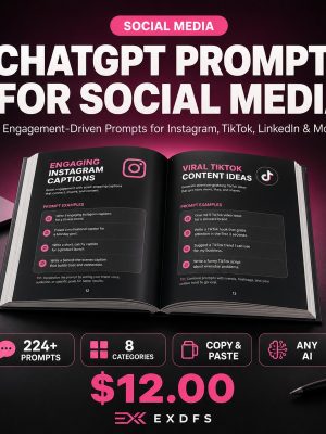 Thumb_AI-005 ChatGPT Prompts for Social Media and Community - 224+ AI Prompts Pack Cover
