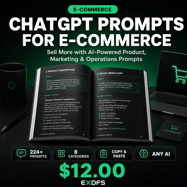 Thumb_AI-006 ChatGPT Prompts for E-commerce and Online Store - 224+ AI Prompts Pack Cover
