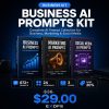 Business AI Prompts Kit - 672+ ChatGPT Prompts Bundle Cover