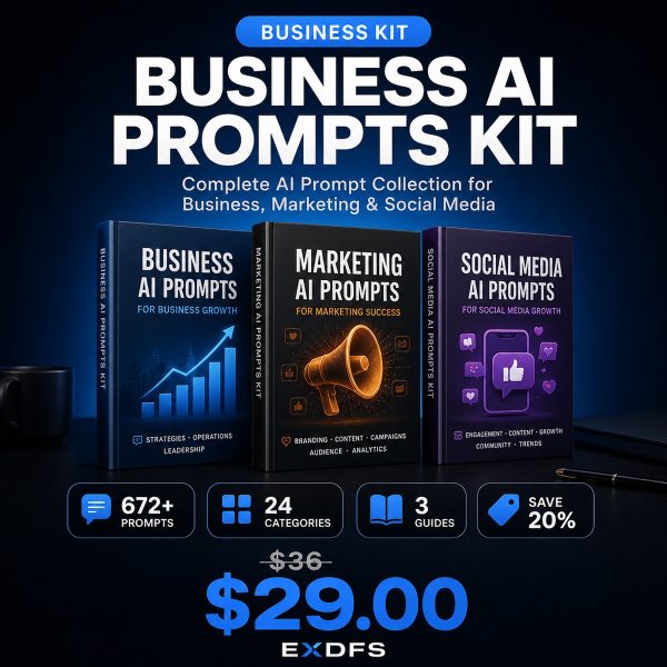 Business AI Prompts Kit - 672+ ChatGPT Prompts Bundle Cover