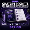 ChatGPT Prompts for Business and Entrepreneurs - 220+ AI Prompts Pack Cover