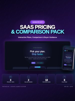 CLARITY — SaaS Pricing & Comparison Pack — Static HTML/CSS/JS