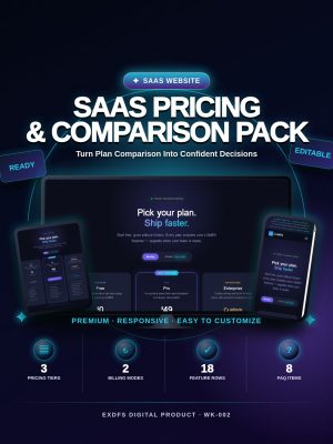 CLARITY — SaaS Pricing & Comparison Pack — Static HTML/CSS/JS