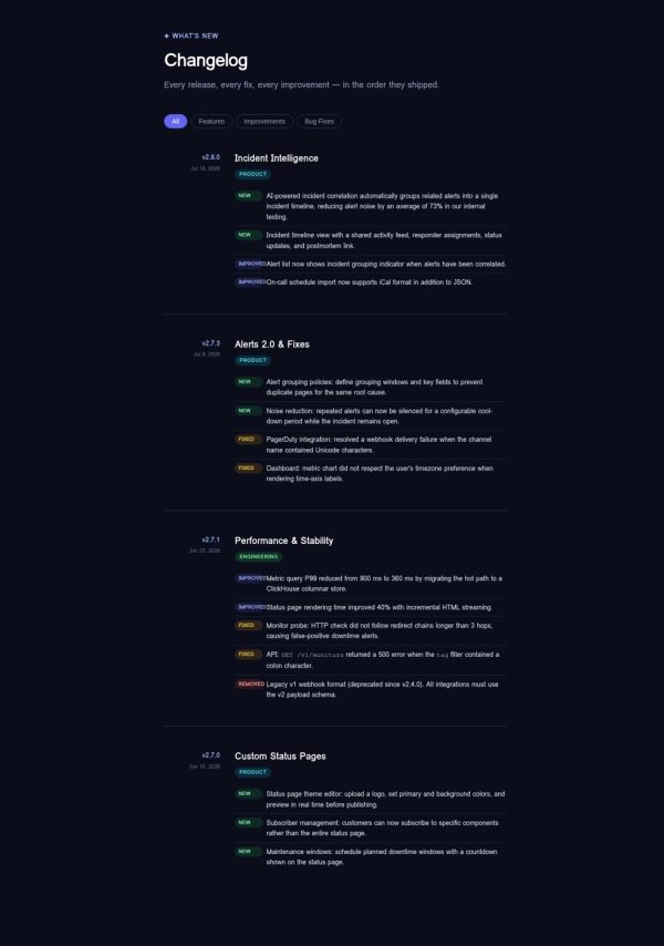 WK-003_Gallery_03_Changelog SIGNAL — SaaS Blog & Docs CMS Pack — Static HTML/CSS/JS