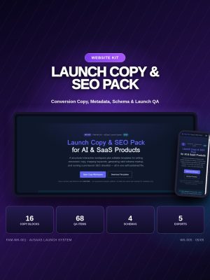 VECTOR — Launch Copy & SEO Pack for AI & SaaS Products