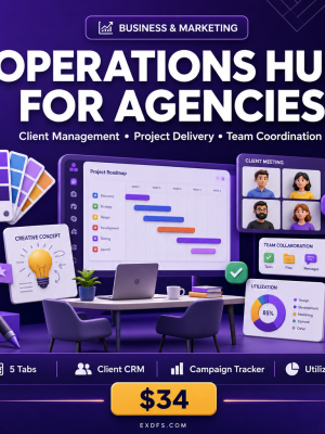 agencies-thumbnail Operations Hub for Agencies — Client Management, Project Delivery & Team Coordination Dashboard