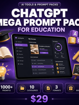 ChatGPT Mega Prompt Pack for Education
