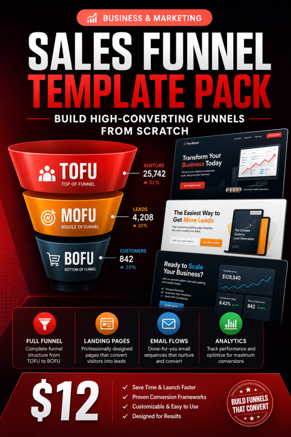 Sales Funnel Template Pack — Build High-Converting Funnels from Scratch