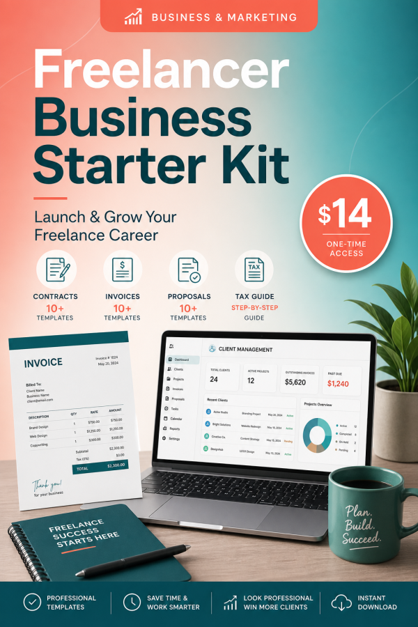 Freelancer Business Starter Kit — Launch & Grow Your Freelance Career
