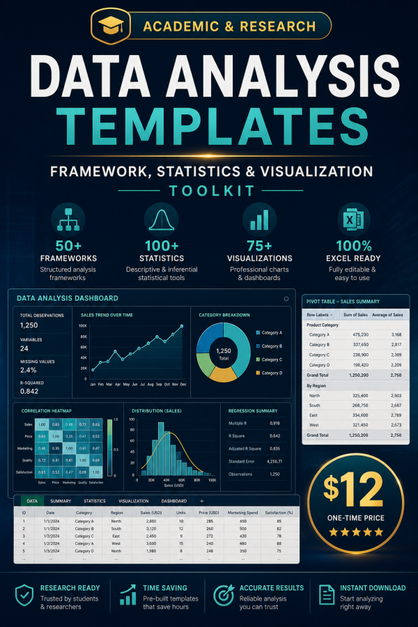 cover_detail_1752 Data Analysis Templates — Framework, Statistics & Visualization Toolkit