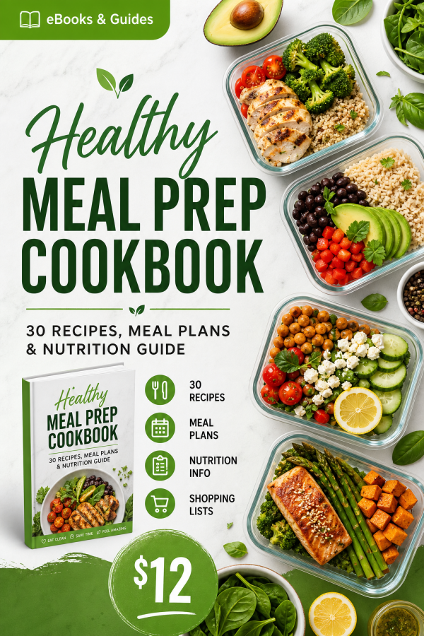 cover_detail_1761 Healthy Meal Prep Cookbook — 30 Recipes, Meal Plans & Nutrition Guide